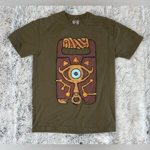 Nintendo Zelda Breath Of The Wild Sheikah Slate Logo Men’s Tee Shirt Sz Medium